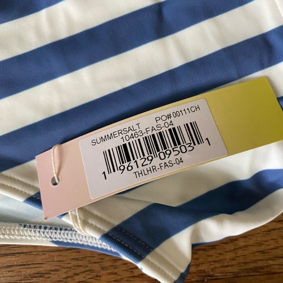 Summersalt bikini blue striped size 4 - Picture 3 of 3